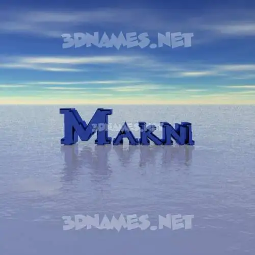 makni in Horizon style - 3D name wallpaper makni in Horizon style - 3D name wallpaper