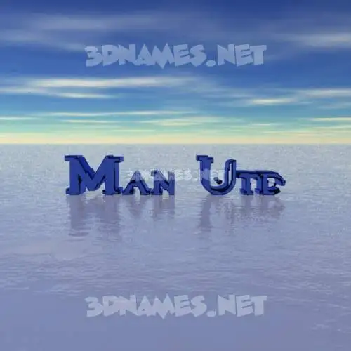 man utd in Horizon style - 3D name wallpaper man utd in Horizon style - 3D name wallpaper