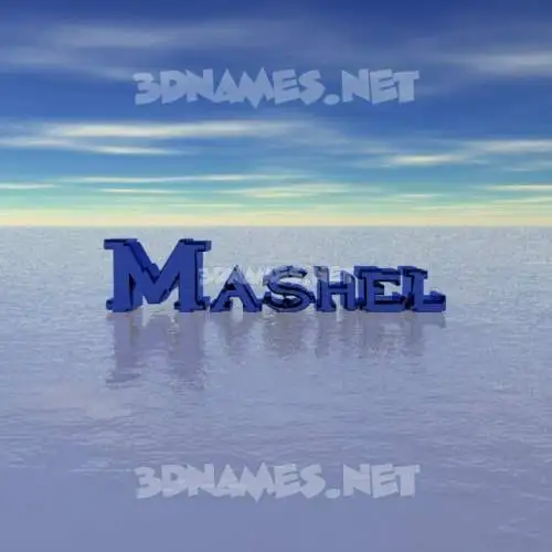 mashel in Horizon style - 3D name wallpaper mashel in Horizon style - 3D name wallpaper
