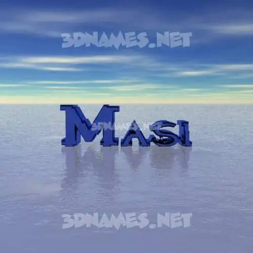 masi in Horizon style - 3D name wallpaper masi in Horizon style - 3D name wallpaper