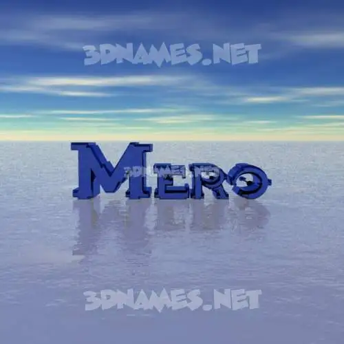 mero in Horizon style - 3D name wallpaper mero in Horizon style - 3D name wallpaper