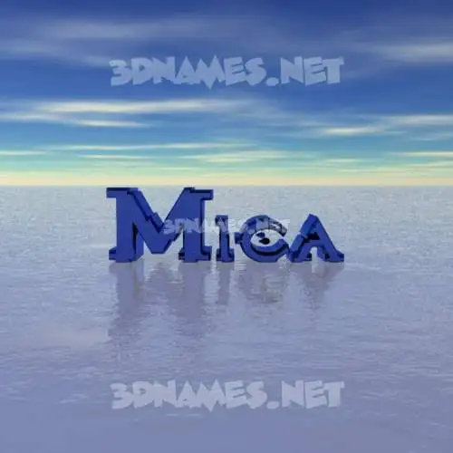mica in Horizon style - 3D name wallpaper mica in Horizon style - 3D name wallpaper