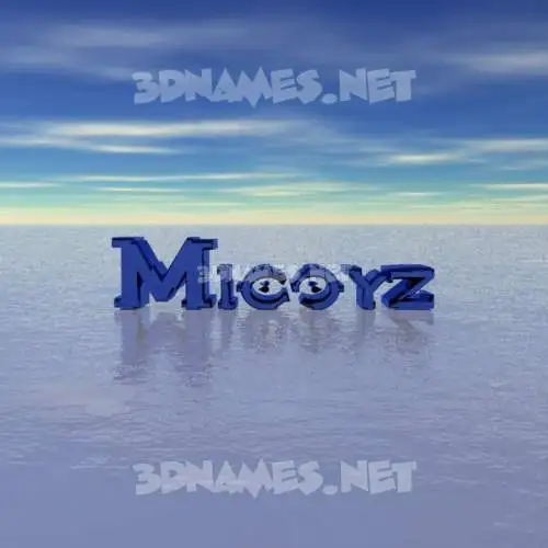 micoyz in Horizon style - 3D name wallpaper