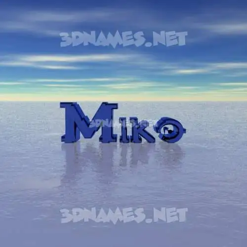 miko in Horizon style - 3D name wallpaper miko in Horizon style - 3D name wallpaper