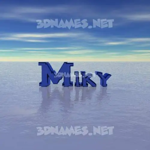 miky in Horizon style - 3D name wallpaper miky in Horizon style - 3D name wallpaper