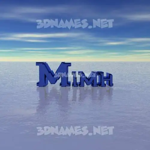 mimh in Horizon style - 3D name wallpaper mimh in Horizon style - 3D name wallpaper