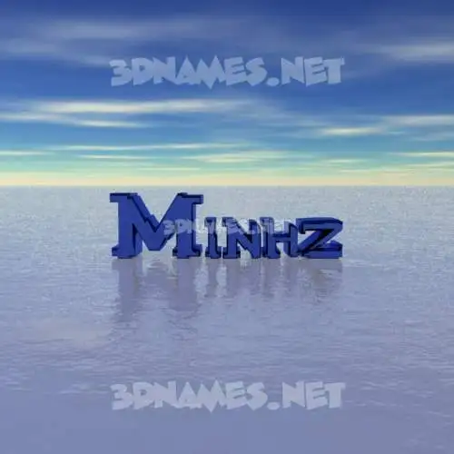 minhz in Horizon style - 3D name wallpaper minhz in Horizon style - 3D name wallpaper