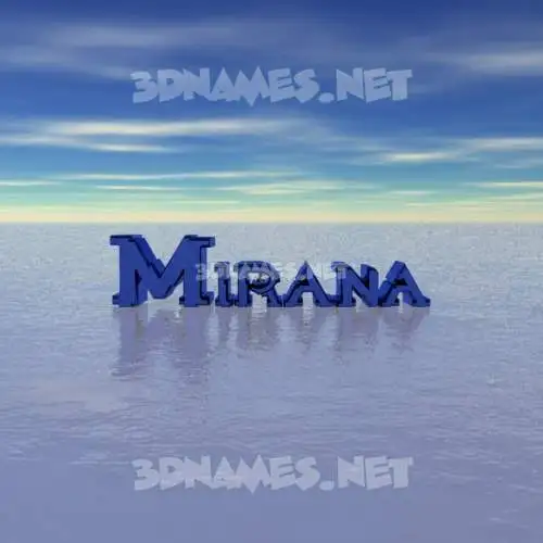 mirana in Horizon style - 3D name wallpaper mirana in Horizon style - 3D name wallpaper