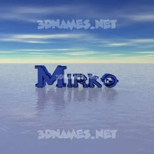 mirko in Horizon style - 3D name wallpaper mirko in Horizon style - 3D name wallpaper