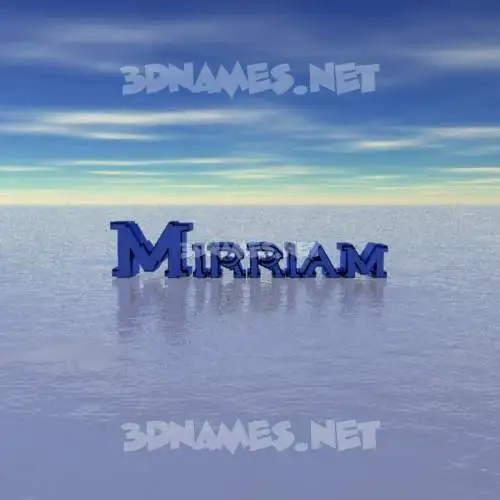 mirriam in Horizon style - 3D name wallpaper mirriam in Horizon style - 3D name wallpaper