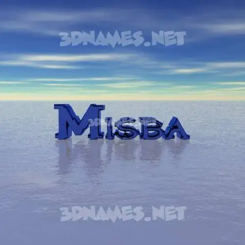 misba in Horizon style - 3D name wallpaper misba in Horizon style - 3D name wallpaper