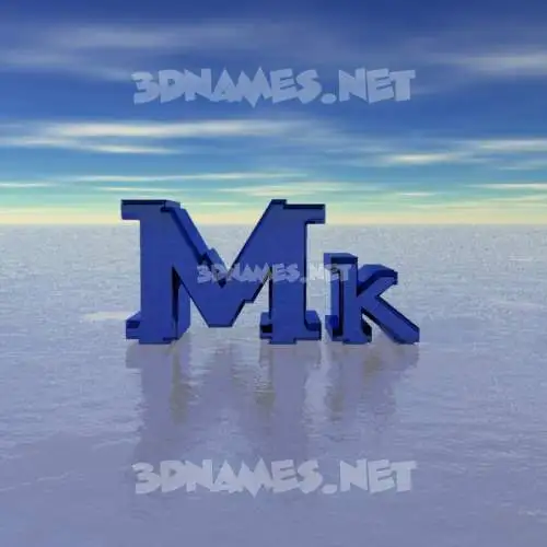 mk in Horizon style - 3D name wallpaper mk in Horizon style - 3D name wallpaper