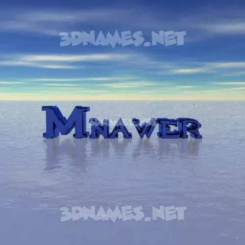 mnawer in Horizon style - 3D name wallpaper mnawer in Horizon style - 3D name wallpaper