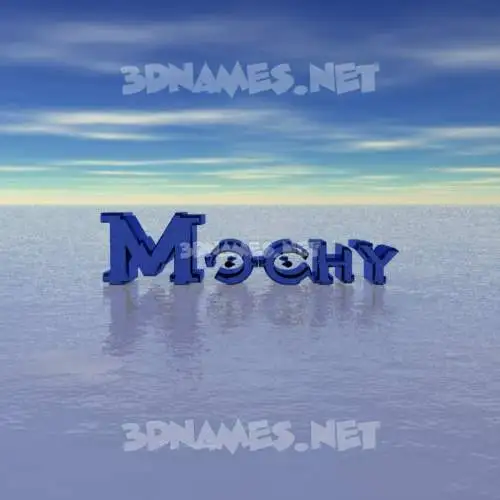 mochy in Horizon style - 3D name wallpaper mochy in Horizon style - 3D name wallpaper