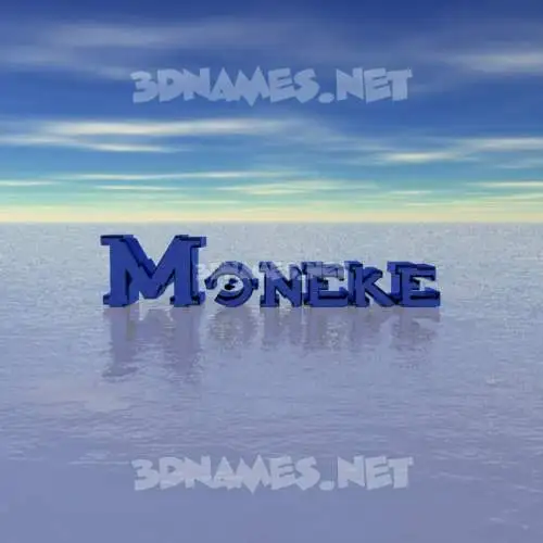 moneke in Horizon style - 3D name wallpaper moneke in Horizon style - 3D name wallpaper