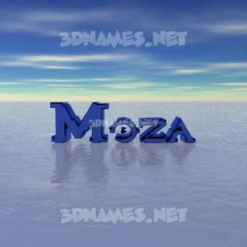 moza in Horizon style - 3D name wallpaper moza in Horizon style - 3D name wallpaper