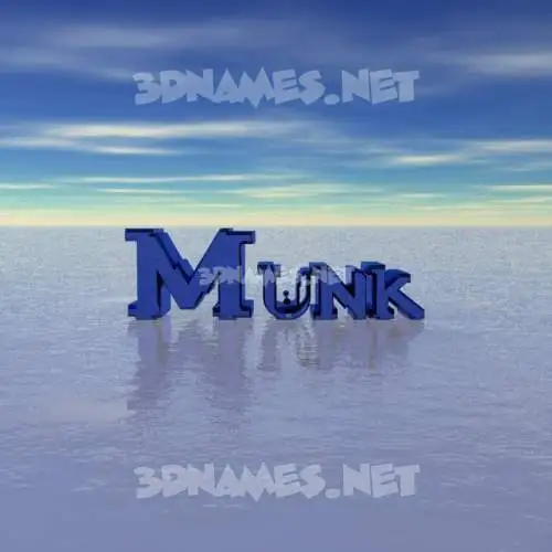 munk in Horizon style - 3D name wallpaper munk in Horizon style - 3D name wallpaper