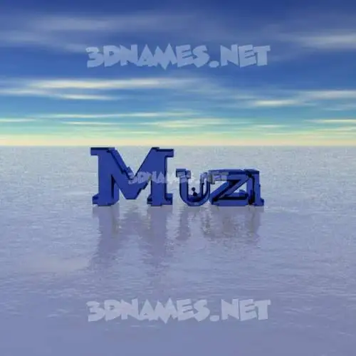muzi in Horizon style - 3D name wallpaper muzi in Horizon style - 3D name wallpaper