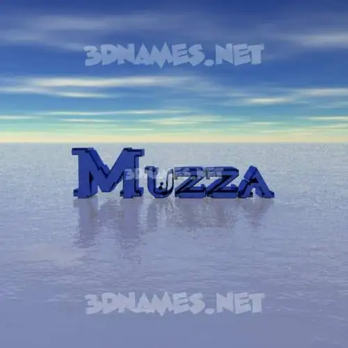 muzza in Horizon style - 3D name wallpaper muzza in Horizon style - 3D name wallpaper