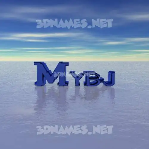 mybj in Horizon style - 3D name wallpaper mybj in Horizon style - 3D name wallpaper