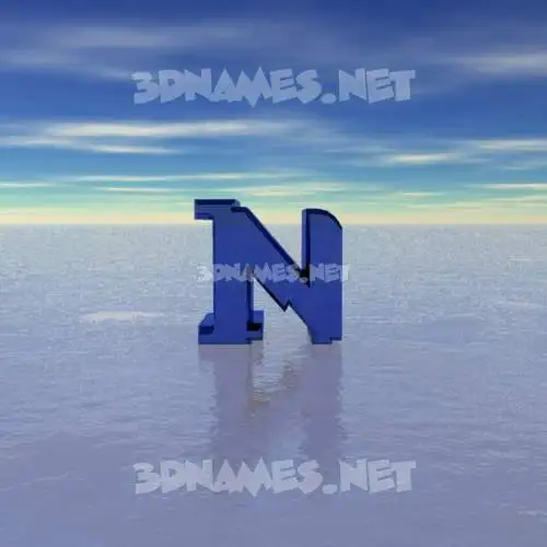 n in Horizon style - 3D name wallpaper n in Horizon style - 3D name wallpaper