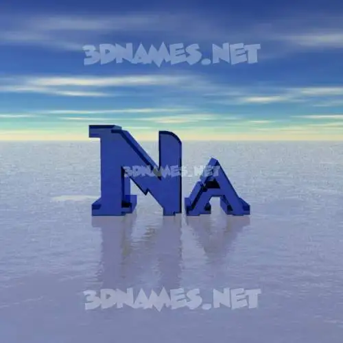 na in Horizon style - 3D name wallpaper na in Horizon style - 3D name wallpaper