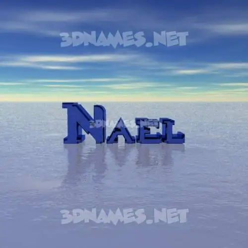 nael in Horizon style - 3D name wallpaper nael in Horizon style - 3D name wallpaper