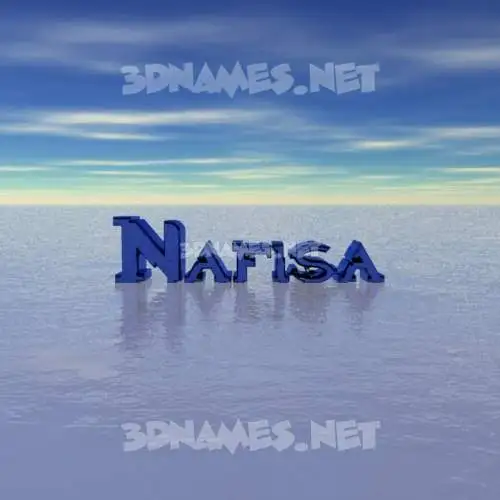nafisa in Horizon style - 3D name wallpaper