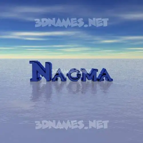 nagma in Horizon style - 3D name wallpaper