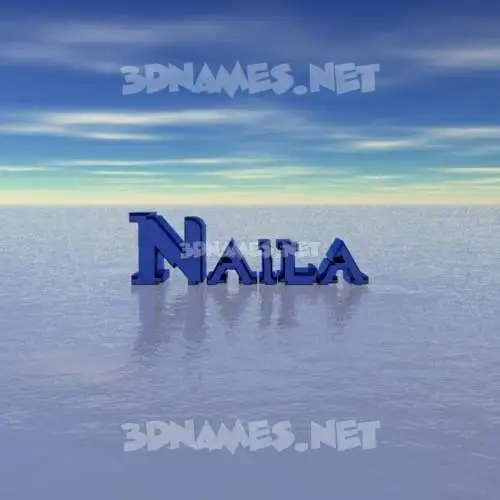 naila in Horizon style - 3D name wallpaper naila in Horizon style - 3D name wallpaper