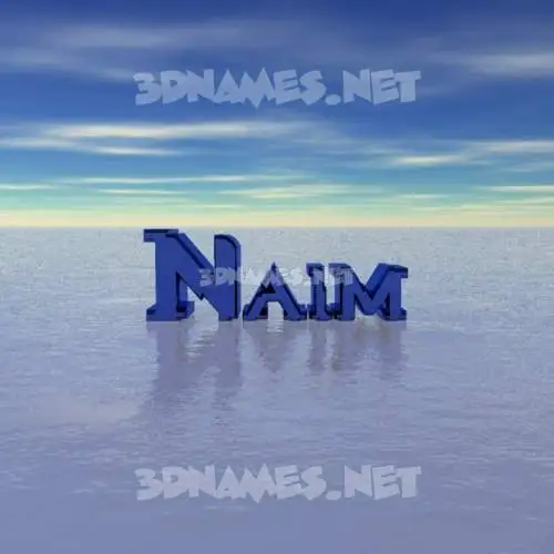 naim in Horizon style - 3D name wallpaper naim in Horizon style - 3D name wallpaper