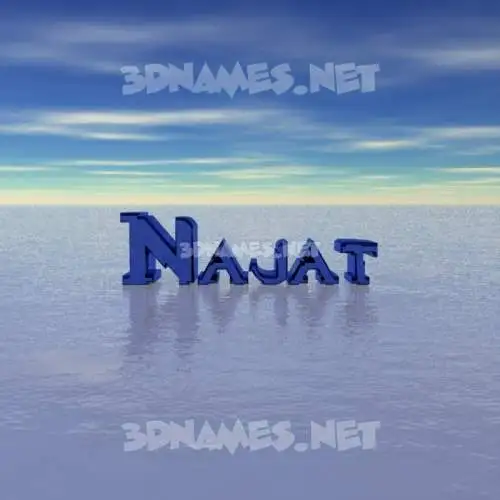najat in Horizon style - 3D name wallpaper najat in Horizon style - 3D name wallpaper