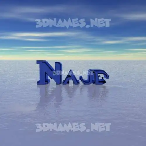 najd in Horizon style - 3D name wallpaper najd in Horizon style - 3D name wallpaper
