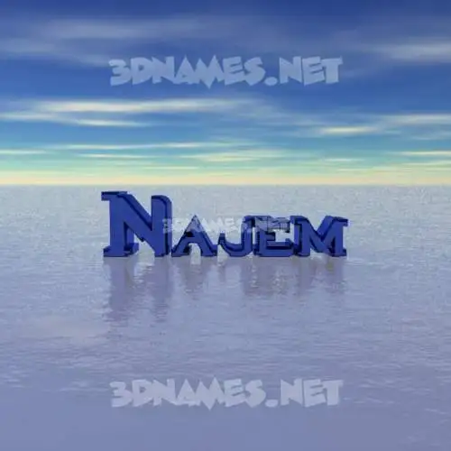 najem in Horizon style - 3D name wallpaper