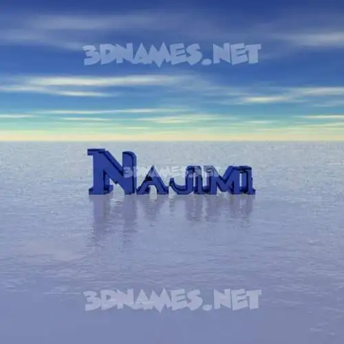 najimi in Horizon style - 3D name wallpaper
