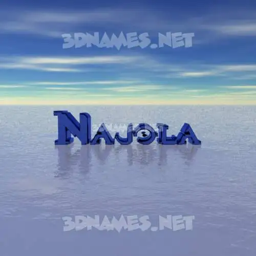 najola in Horizon style - 3D name wallpaper najola in Horizon style - 3D name wallpaper