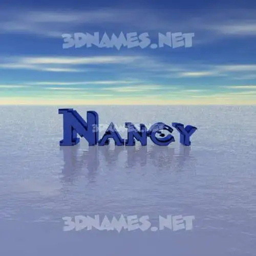 nancy in Horizon style - 3D name wallpaper
