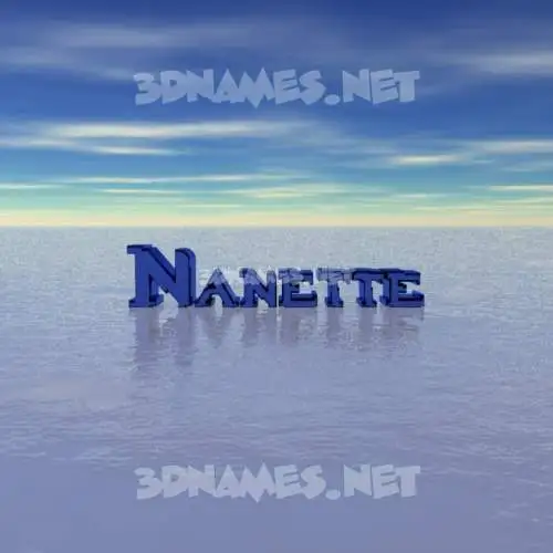 nanette in Horizon style - 3D name wallpaper nanette in Horizon style - 3D name wallpaper