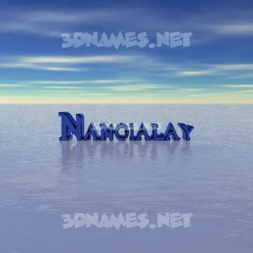 nangialay in Horizon style - 3D name wallpaper