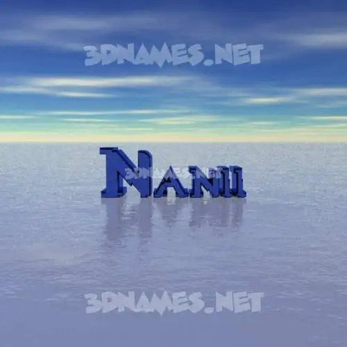nanii in Horizon style - 3D name wallpaper nanii in Horizon style - 3D name wallpaper