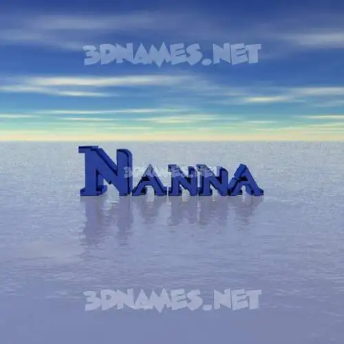 nanna in Horizon style - 3D name wallpaper nanna in Horizon style - 3D name wallpaper