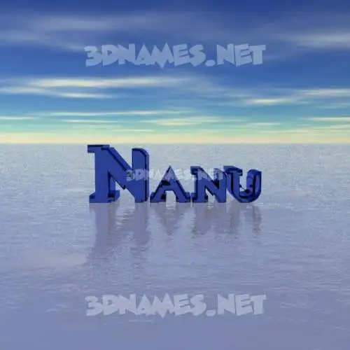 nanu in Horizon style - 3D name wallpaper nanu in Horizon style - 3D name wallpaper