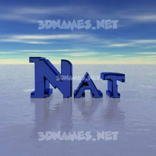 nat in Horizon style - 3D name wallpaper nat in Horizon style - 3D name wallpaper
