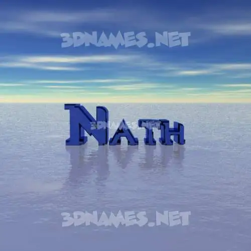 nath in Horizon style - 3D name wallpaper