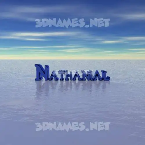 nathanial in Horizon style - 3D name wallpaper nathanial in Horizon style - 3D name wallpaper