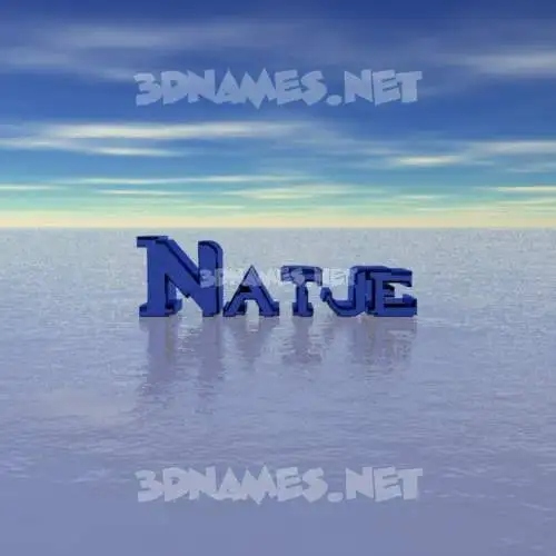 natje in Horizon style - 3D name wallpaper natje in Horizon style - 3D name wallpaper