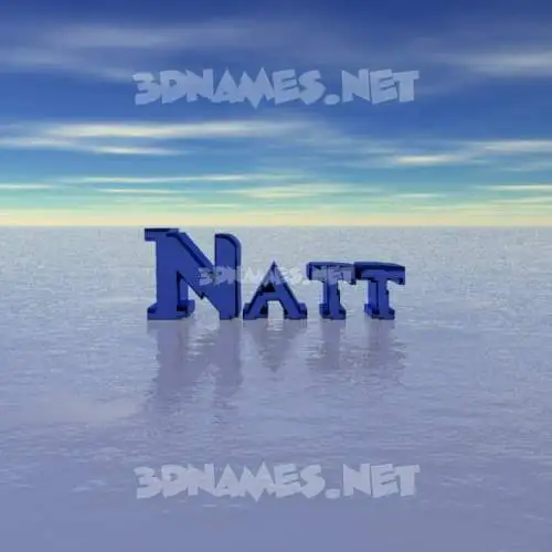 natt in Horizon style - 3D name wallpaper natt in Horizon style - 3D name wallpaper