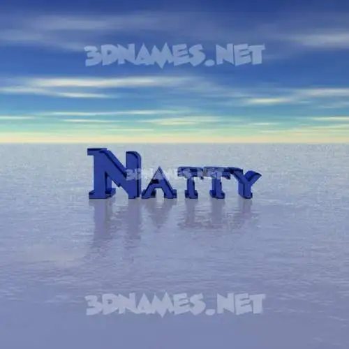 natty in Horizon style - 3D name wallpaper natty in Horizon style - 3D name wallpaper
