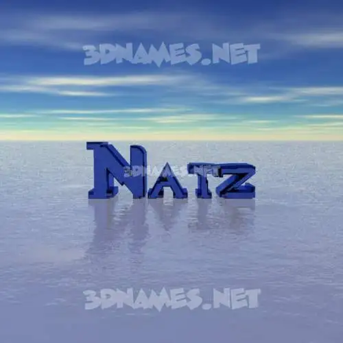 natz in Horizon style - 3D name wallpaper natz in Horizon style - 3D name wallpaper