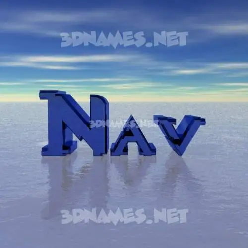 nav in Horizon style - 3D name wallpaper